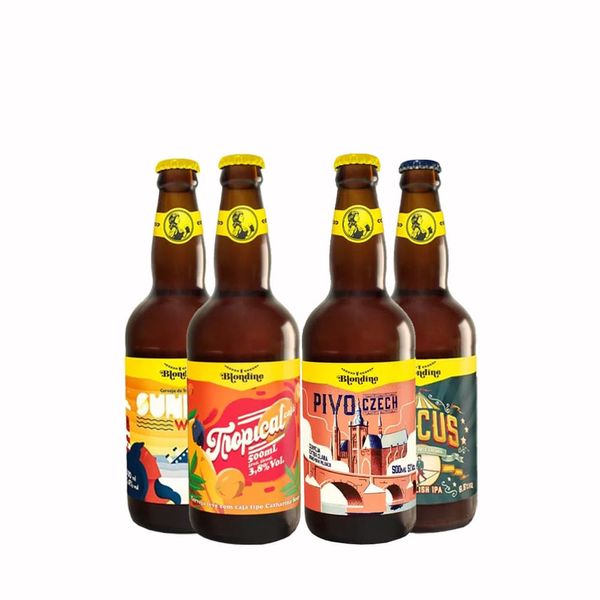 Kit-Degustacao-4-Blondine-500ml Kit-Degustacao-4-Blondine-500ml
