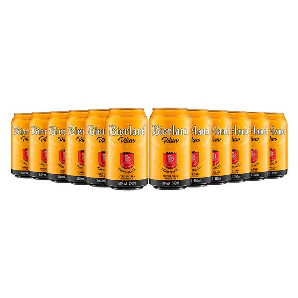 Pack-12-Cervejas-Bierland-Pilsen-lata-350ml