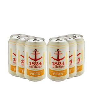 Pack 6 s Imigração Pilsen Lata 350ml - CervejaBox