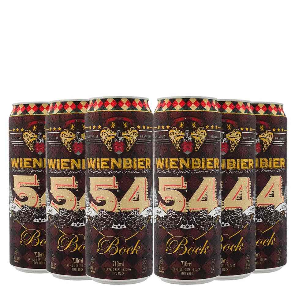 Pack 6 Cervejas Wienbier 54 Bock lata 710ml VL - cervejabox