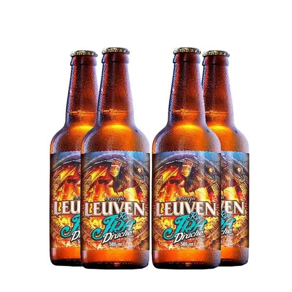 Pack-4-Cervejas-Leuven-Rye-IPA-Drache-500ml Pack-4-Cervejas-Leuven-Rye-IPA-Drache-500ml