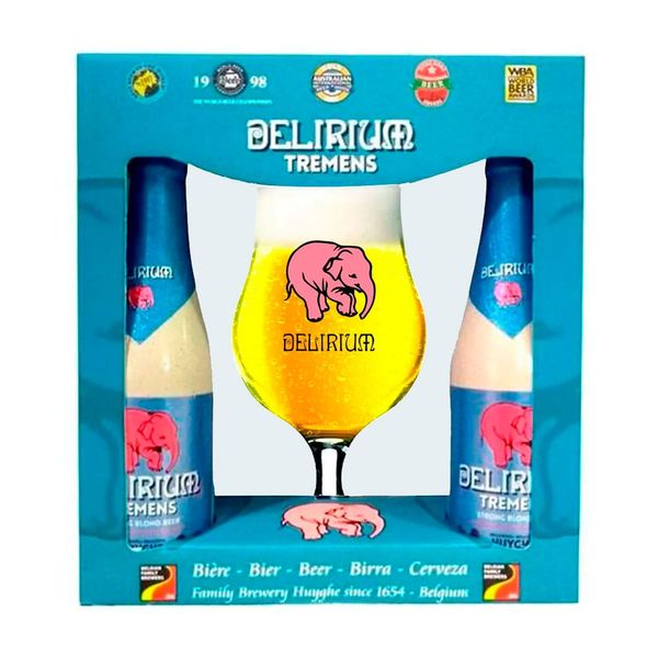 Kit-presenteavel-cerveja-bega-Delirium---2-garrafas---taca