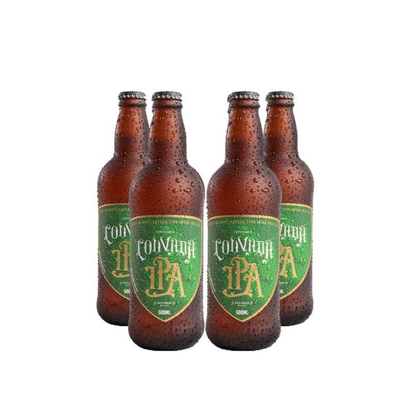 Pack 4 Cervejas Louvada Ipa Sem GlÚten 500ml Cervejabox 4261