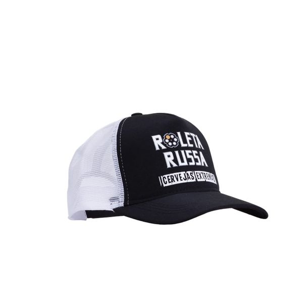 Bone-Roleta-Russa-Tela-Preto-e-Branco