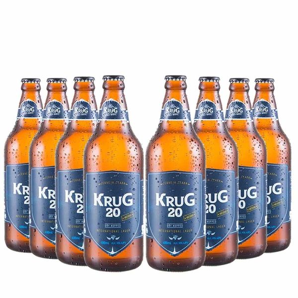 Pack-8-Cervejas-Krug-20-Lager-Sem-Gluten-600ml Pack-8-Cervejas-Krug-20-Lager-Sem-Gluten-600ml