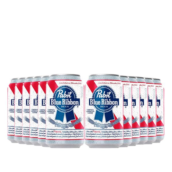 Pack-12-Cervejas-Americanas-Pabst-Blue-Ribbon-350ml-Lata Pack-12-Cervejas-Americanas-Pabst-Blue-Ribbon-350ml-Lata