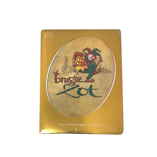 Placa-metal-Cervejaria-Brugse-Zot- Placa-metal-Cervejaria-Brugse-Zot-