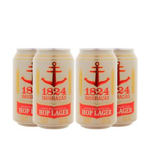 Pack 4 Imigração Hop Lager 350ml lata - CervejaBox