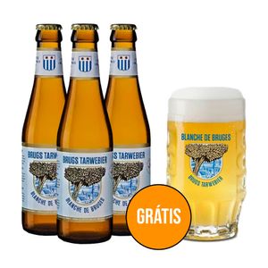 Pack 3 Blanche De Bruges + Caneca Grátis - CervejaBox