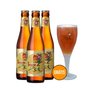 Pack 3 Brugse Zot Blond  + Taça Grátis - CervejaBox