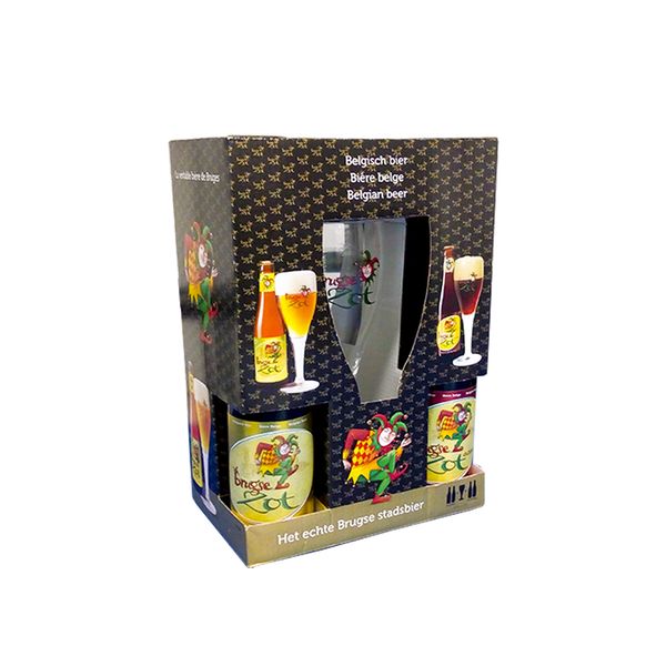 Kit-presenteavel-Brugse-Zot-4-garrafas---1-taca Kit-presenteavel-Brugse-Zot-4-garrafas---1-taca