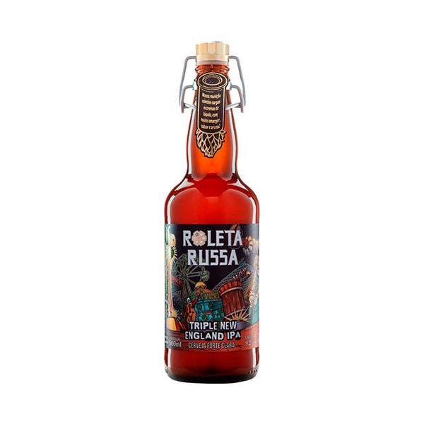 Cerveja Roleta Russa Triple NEIPA 500ml Cerveja Roleta Russa Triple NEIPA 500ml