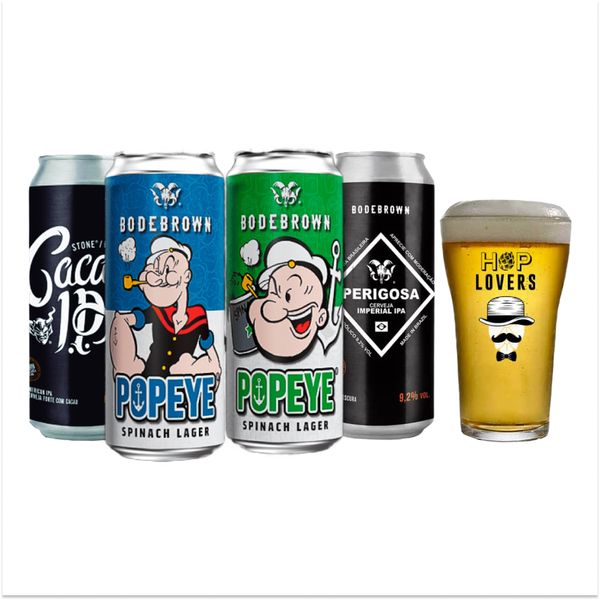 Kit Degustação 4 Bodebrown + Copo Grátis