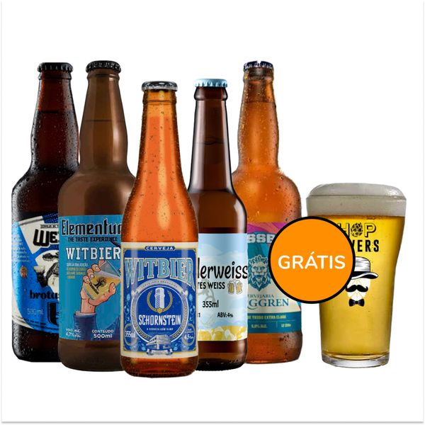 Kit de Cervejas de Trigo + Taça Grátis
