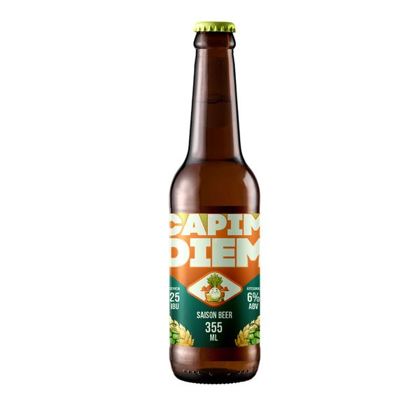 Cerveja Capim Diem Saison com Capim Limão 355ml Cerveja Capim Diem Saison com Capim Limão 355ml