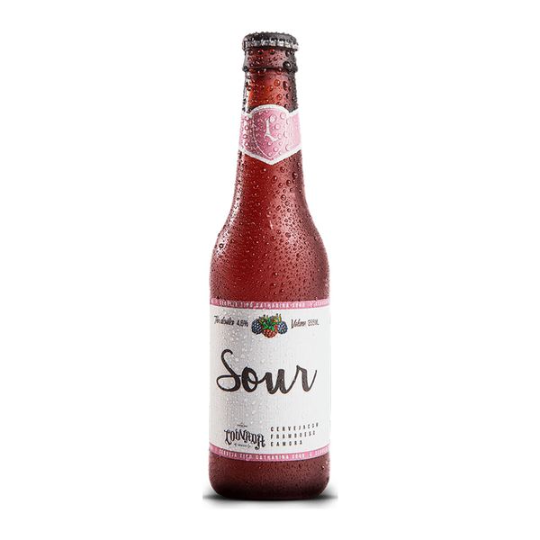 Cerveja Louvada Sour Framboesa e Amora Sem Glúten 355ml