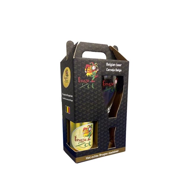Kit presenteável Brugse Zot 1 garrafa 330ml + 1 taça