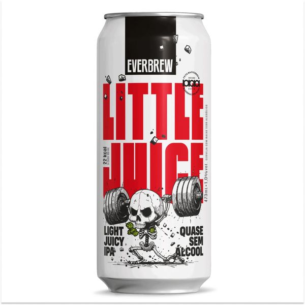 Cerveja Everbrew Little Juicy NEIPA 1% álcool 473ml Cerveja Everbrew Little Juicy NEIPA 1% álcool 473ml