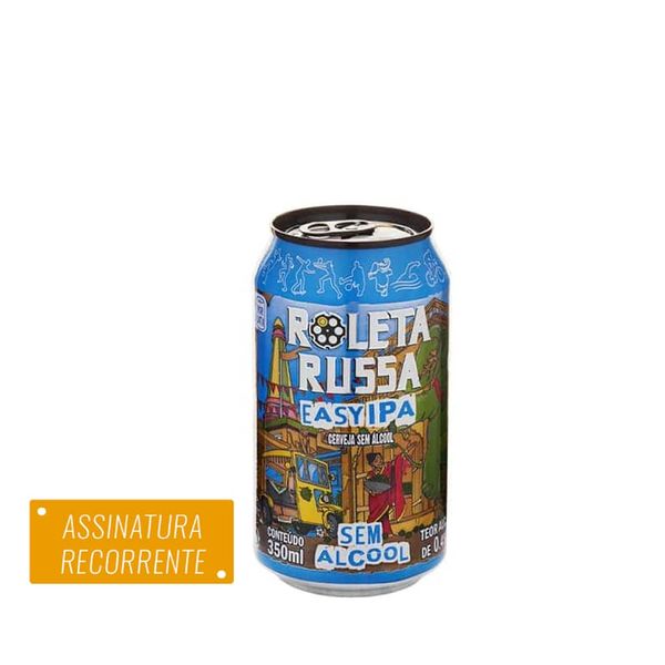 Recorrência Cerveja Roleta Russa Easy IPA Lata S/ Gluten e S/ Álcool 350ml