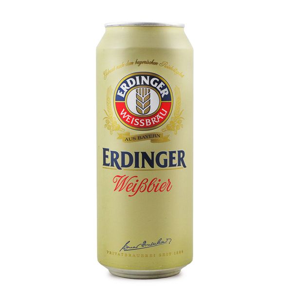 Cerveja alemã Erdinger Weissbier Lata 500ml Cerveja alemã Erdinger Weissbier Lata 500ml