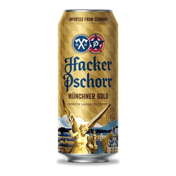 Cerveja Alemã Hacker Pschorr Muncher Gold 500ml