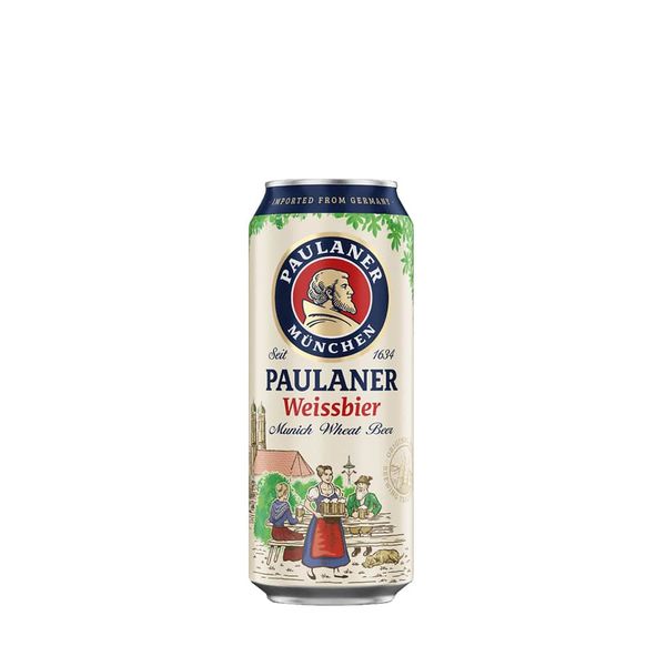 Cerveja Alemã Paulaner Hefe-weiss Lata 500ml Cerveja Alemã Paulaner Hefe-weiss Lata 500ml