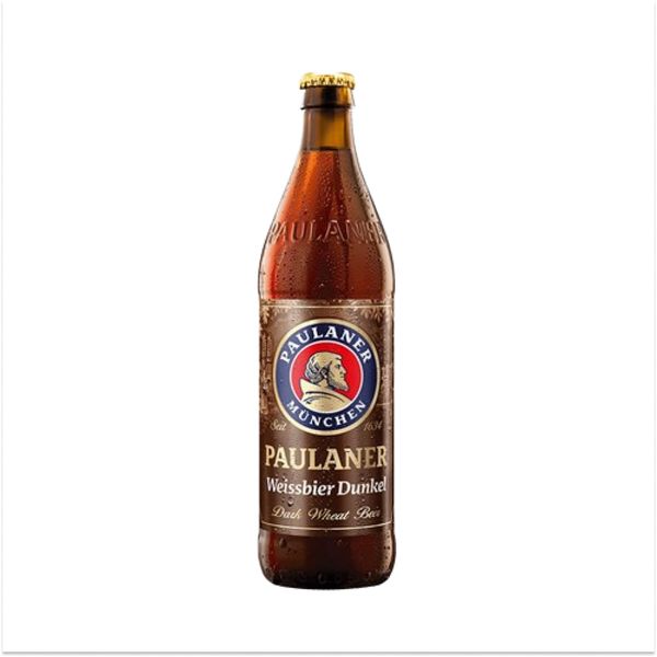 Cerveja alemã Paulaner Hefe-weiss Dunkel 500ml Cerveja alemã Paulaner Hefe-weiss Dunkel 500ml