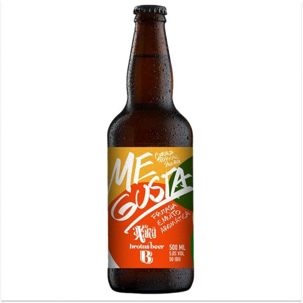 Cerveja Brotas Beer e La Axarca Me Gusta Tropical Pale Ale 500ml Cerveja Brotas Beer e La Axarca Me Gusta Tropical Pale Ale 500ml