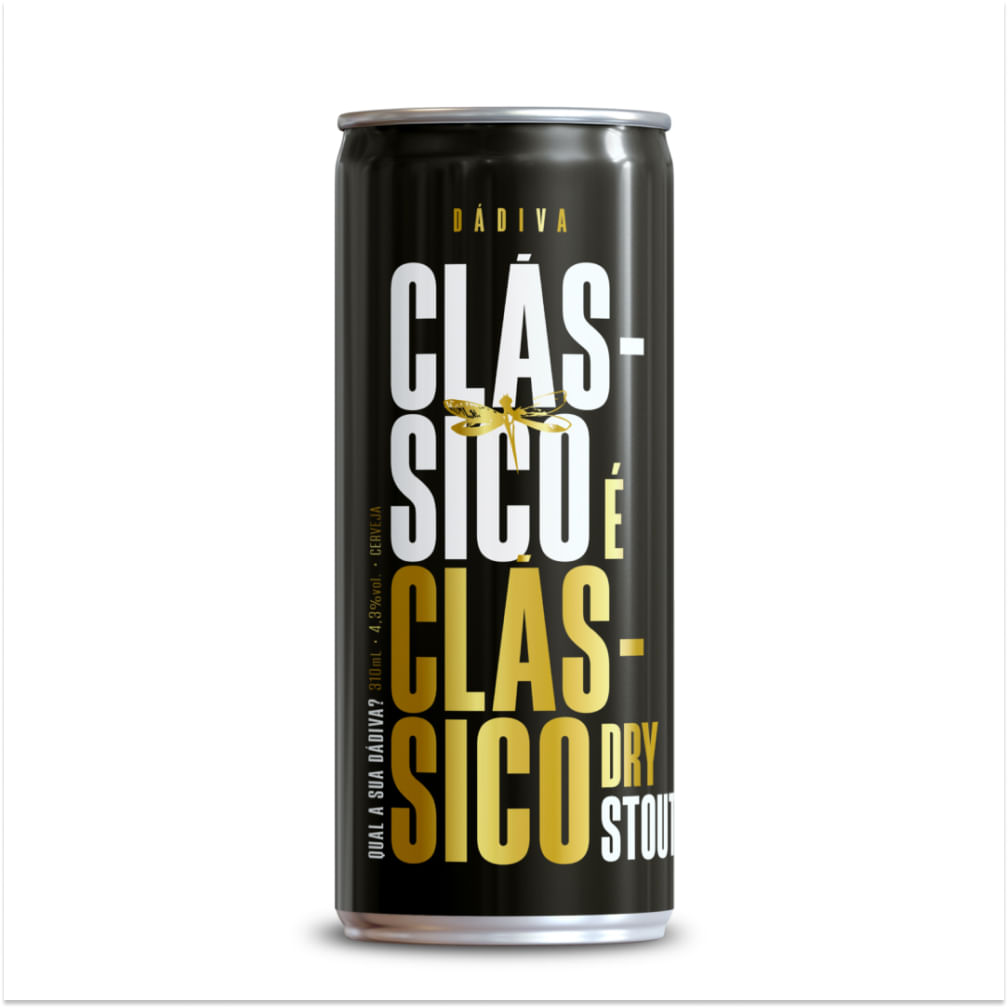 Cerveja Dádiva Clássicos Dry Stout 310ml