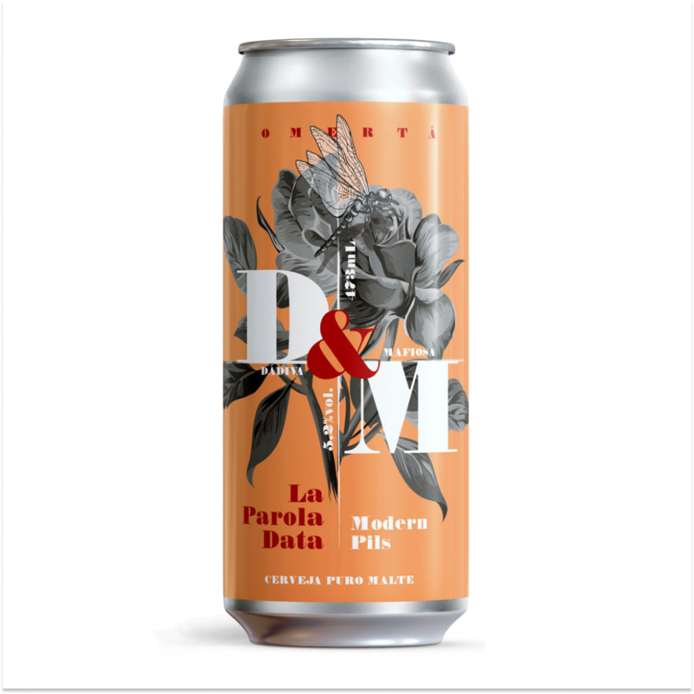 Cerveja Dádiva e Mafiosa La Parola Data Modern Pils 473ml