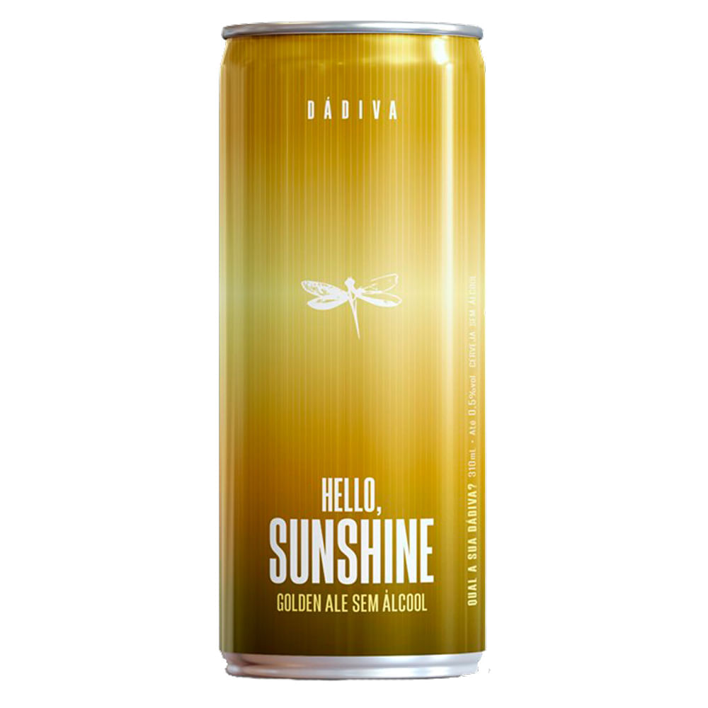 Cerveja Dádiva Hello Sunshine Golden Ale sem Álcool  310ml