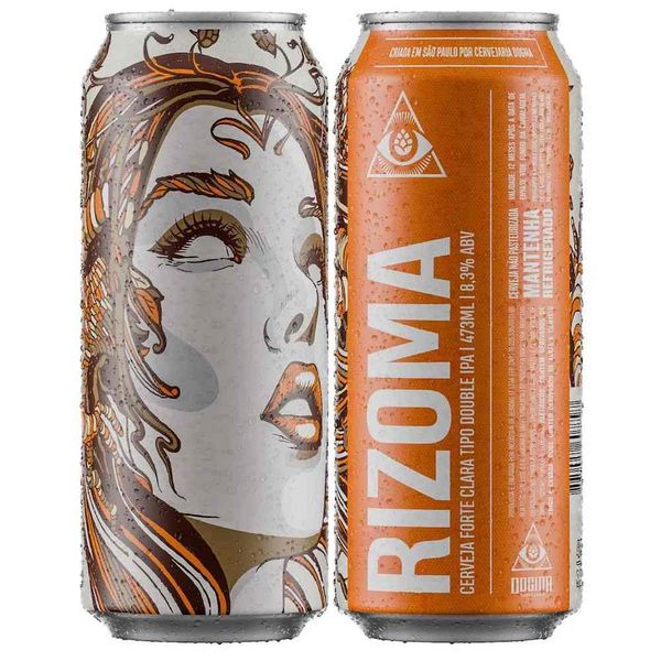 Cerveja Dogma Rizoma IIPA Lata 473ml
