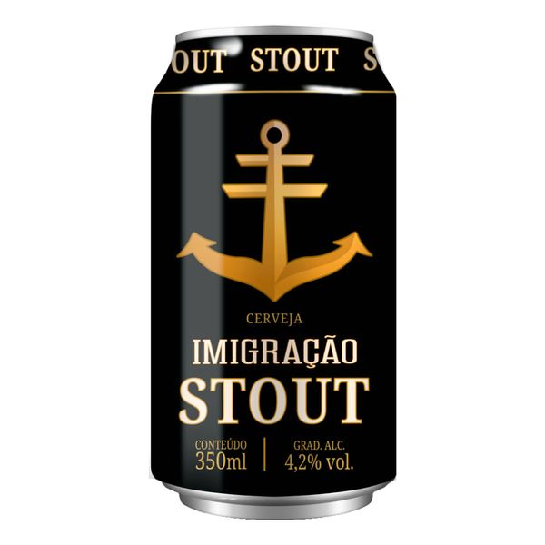 Cerveja Imigração Dry Stout Lata 350ml