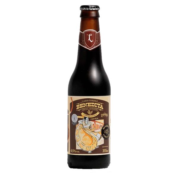 Cerveja Louvada Benedita Coffee Stout Sem Glúten 355ml