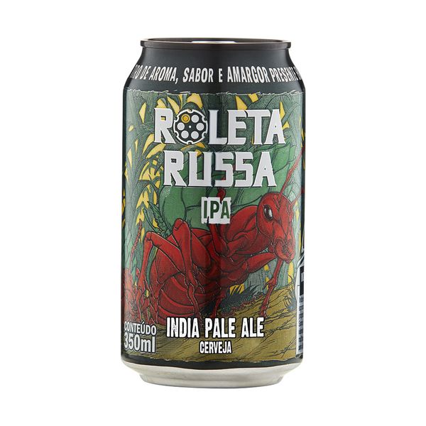 Cerveja Roleta Russa IPA Lata 350ml Cerveja Roleta Russa IPA Lata 350ml