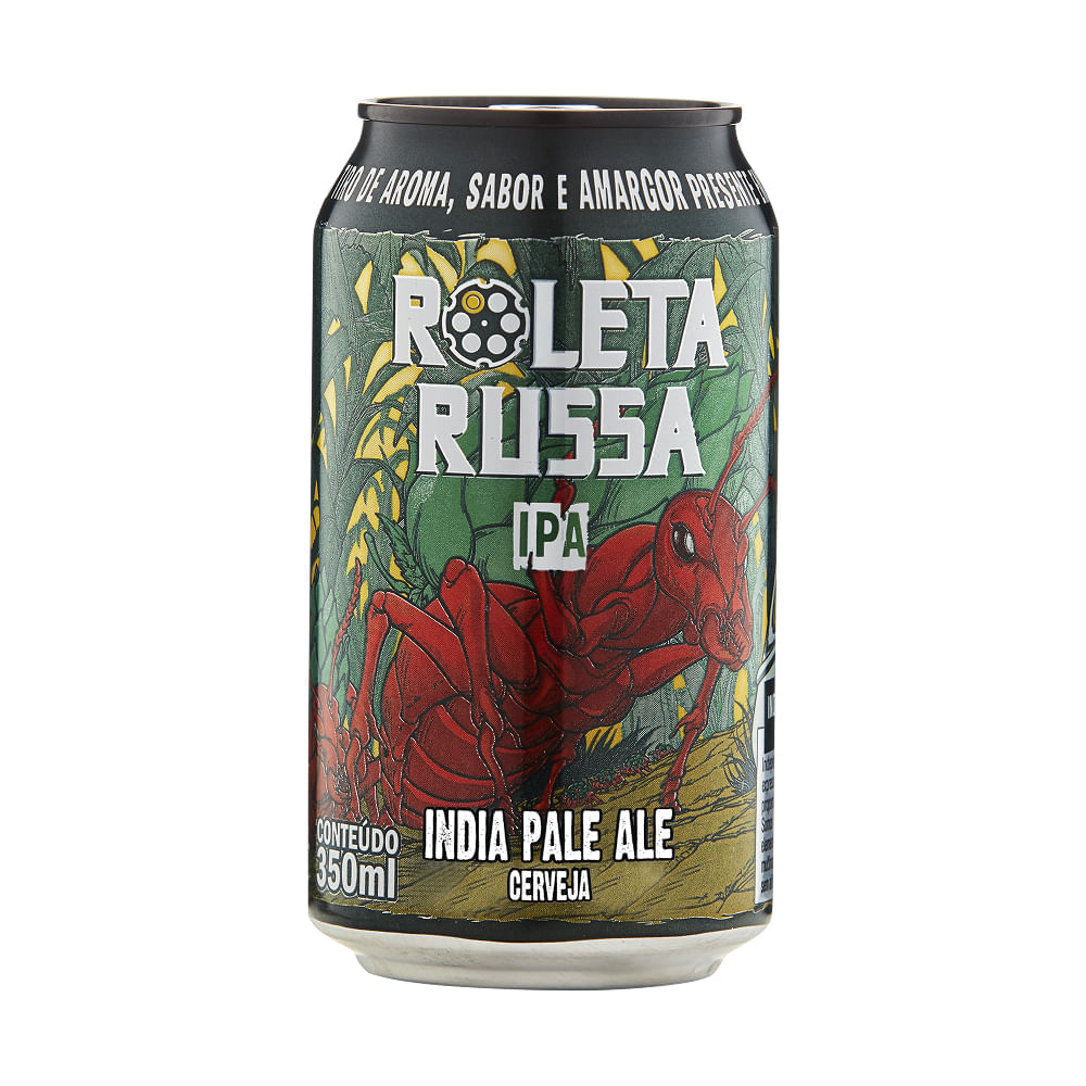 Cerveja Roleta Russa IPA Lata 350ml
