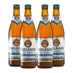 Produto Kit 4 Cervejas Alemã Paulaner Hefe-Weiss s/ Álcool 500ml da loja CervejaBox no valor de: 219,99