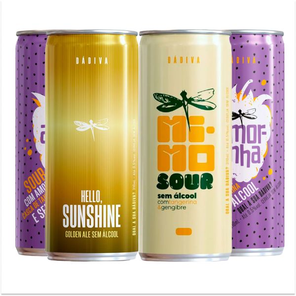 Kit Degustação 4 Dádivas s/ Álcool 310ml Kit Degustação 4 Dádivas s/ Álcool 310ml