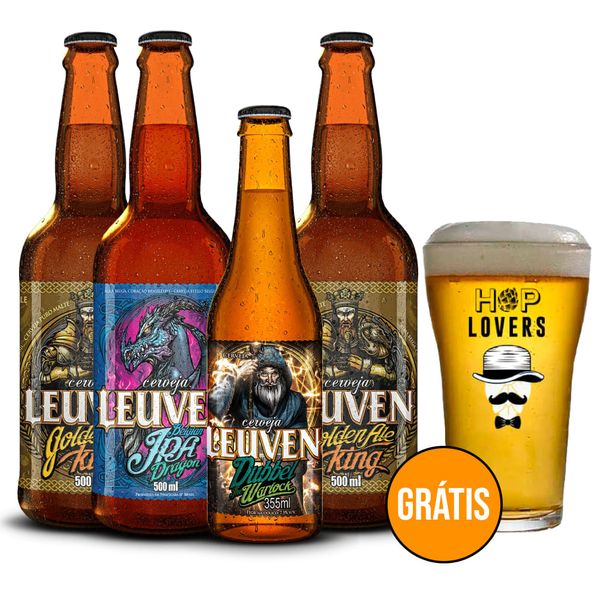Kit Degustação 4 Leuven + Copo Grátis