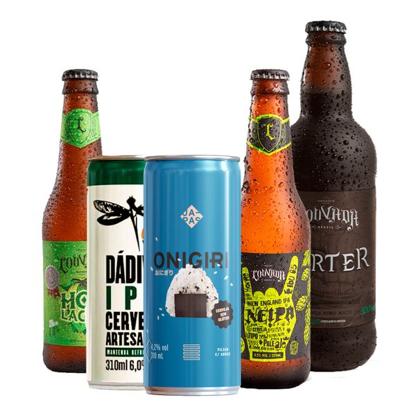 Kit Degustação 5 Cervejas Sem Gluten Kit Degustação 5 Cervejas Sem Gluten