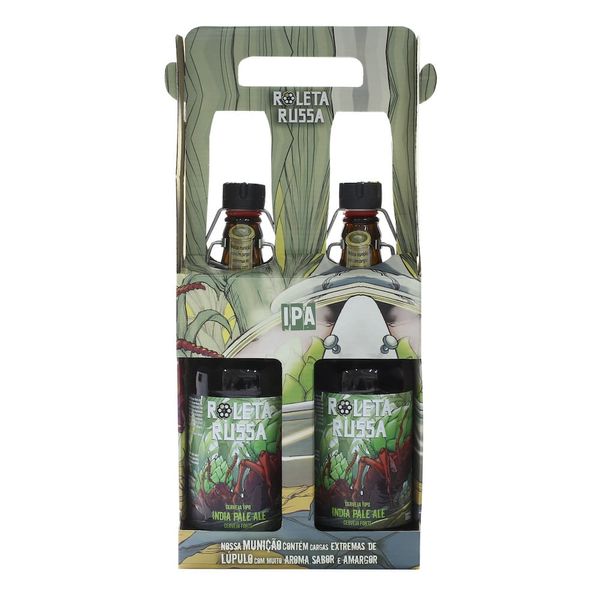 Kit presenteável 2 Roleta Russa IPA 500ml