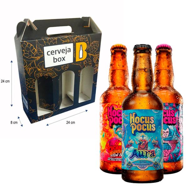 Kit Presenteável 3 Cervejas Hocus Pocus Kit Presenteável 3 Cervejas Hocus Pocus
