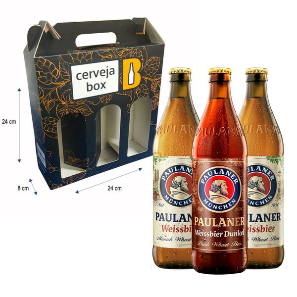 Kit Presenteável 3 Cervejas Paulaner