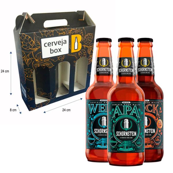 Kit Presenteável 3 Cervejas Schornstein Kit Presenteável 3 Cervejas Schornstein