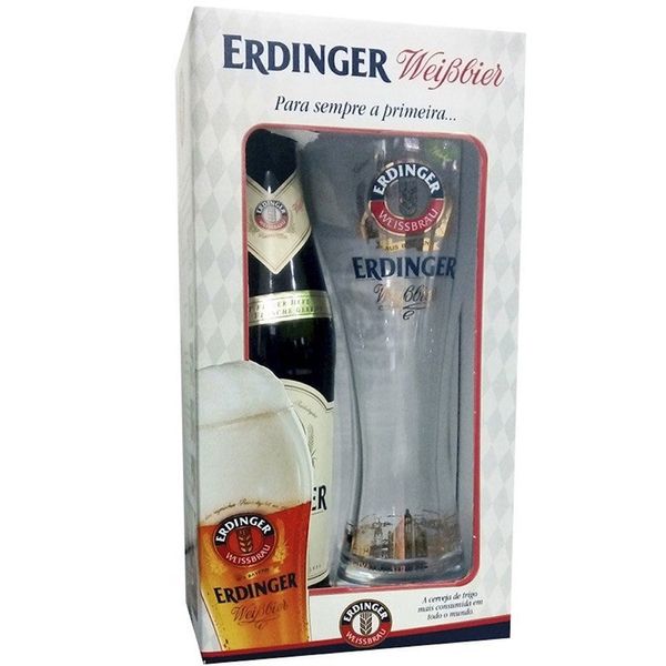 Kit presenteável Erdinger - 1 garrafa + copo