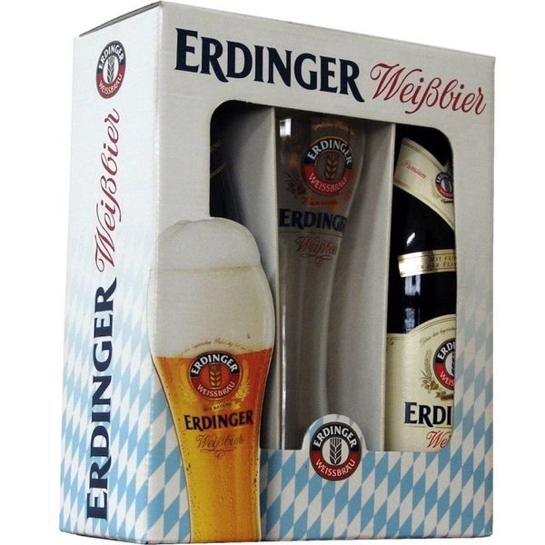 Kit presenteável Erdinger - 2 garrafa + copo