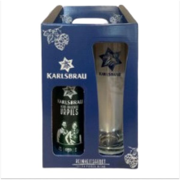Kit Presenteável Karlsbrau Urpils Lata 500ml + Copo