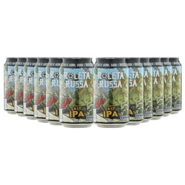 Pack 12 cervejas Roleta Russa Easy Ipa 350ml lata