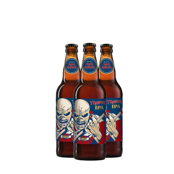 Pack 3 Cervejas Inglesa Trooper Iron Maiden IPA 500ml