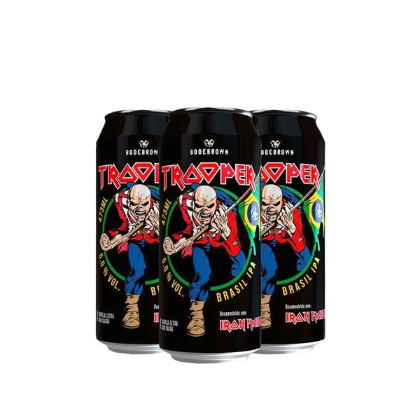 Pack 3 Trooper Iron Maiden Ipa Lata 500ml